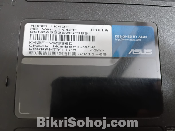 ASUS K42F FOR SALE